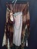 Adult Female Costumes to Hire - Medieval - Short dark & light brown dress with bag